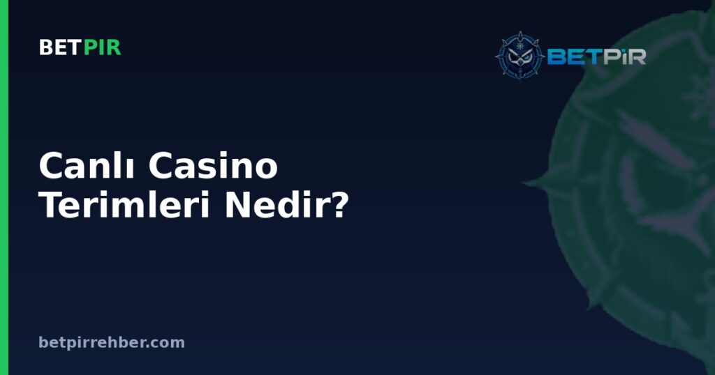 Canlı Casino Terimleri Nedir? Sık Kullanılan Kavramların Anlamları