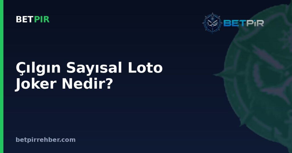 Çılgın Sayısal Loto Joker Nedir? Ek İkramiye ve Çekiliş Mantığı Nasıl İşler?
