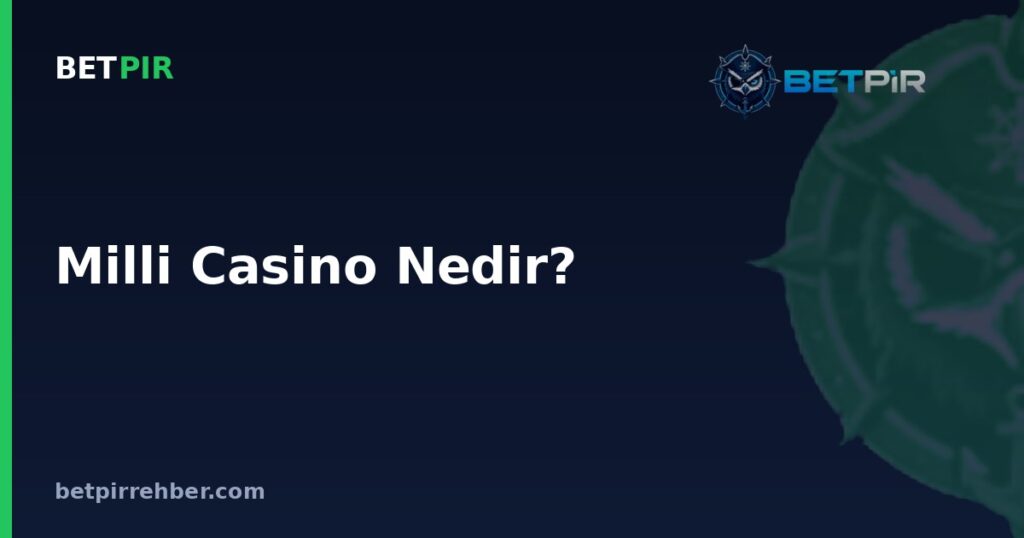 Milli Casino Nedir? Terimin Anlamı ve Kavramsal Çerçevesi Nasıl Değerlendirilir?