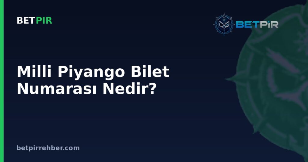 Milli Piyango Bilet Numarası Nedir? Yapısı, Serisi ve Anlamı Nasıl Çözülür?